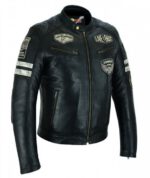 Chaqueta moto vintage Milano - Imagen 2