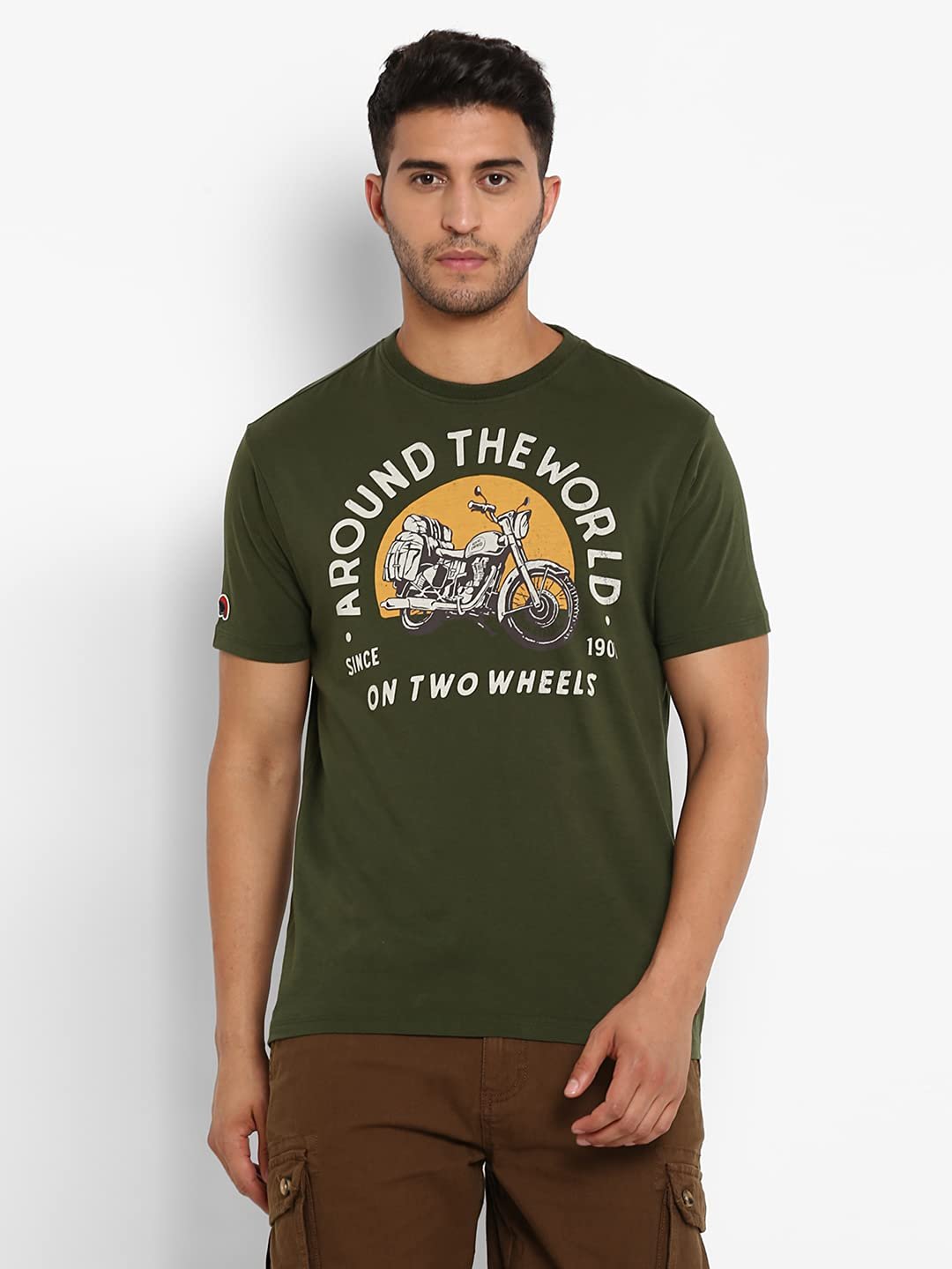 Camiseta-Royal-Enfield-AROUND-THE-WORLD-Verde.jpg Camiseta Royal Enfield AROUND THE WORLD Verde - Imagen 1