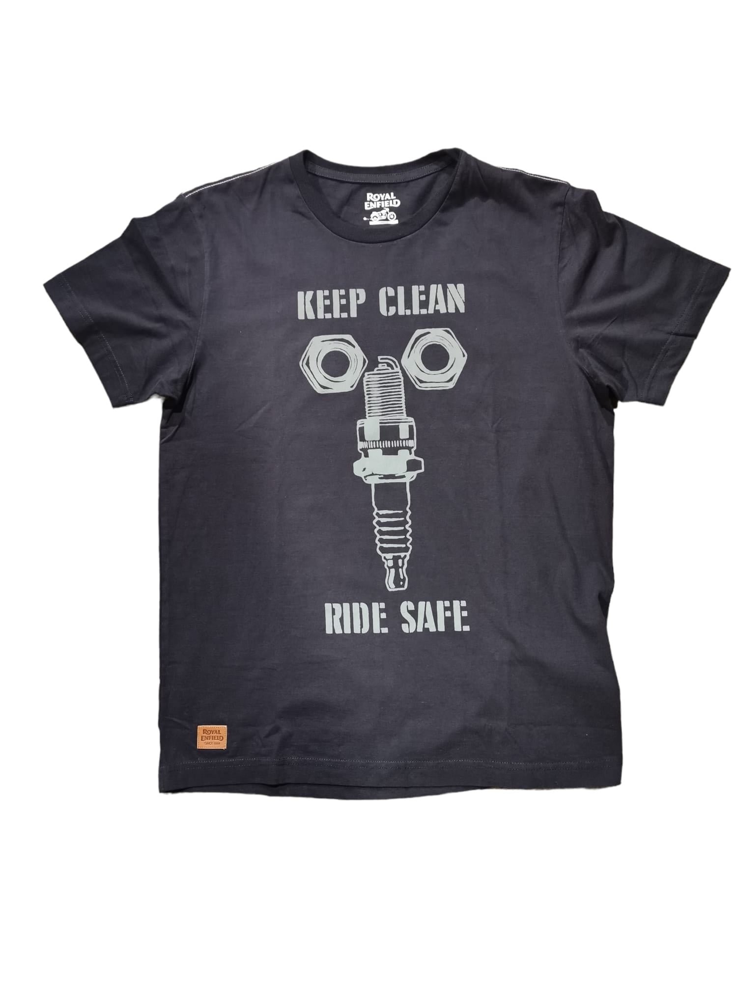 Camiseta-Royal-Enfield-Keep-Clean-Grey.jpg Camiseta Royal Enfield Keep Clean Grey - Imagen 1