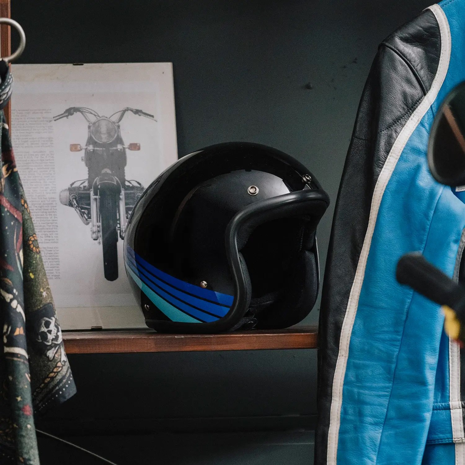 Casco-Jet-Retro-Aqua-DMD.jpg Casco Jet Retro Aqua DMD - Imagen 1