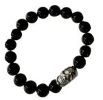 Pulsera Helstons Negro Skull