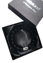 Pulsera Helstons Negro Skull - Imagen 2